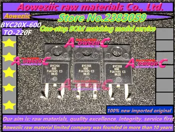 Aoweziic 100 % yeni ithal orijinal (Bükülmüş ayak ) BYC20X-600 BYC20X600 TO-220 Hızlı kurtarma diyot 20A 600V