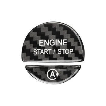 Araba Aksesuarları Motor Çalıştırma Durdurma düğme kapağı Trim Sticker Mercedes Benz C S Sınıfı W206 W223 2021 2022+(Siyah)