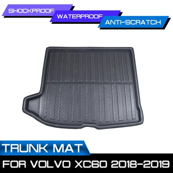 Araba Arka Gövde Boot Mat Su Geçirmez Paspaslar Halı Anti Çamur Tepsi Kargo Astarı Volvo XC60 2018-2019