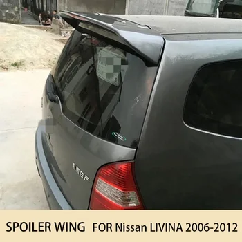 Araba Arka Pencere Çatı Spoiler Kanatları Nissan LİVİNA 2006-2012 İçin ABS Plastik Üst Kanat Dış Tuning Aksesuarları Parçaları