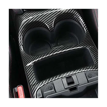 Araba Karbon Fiber Ön Koltuk Merkezi Kontrol Su Şişesi Bardak Tutucu Kapak Trim Nissan Qashqai için J11 2014-2020