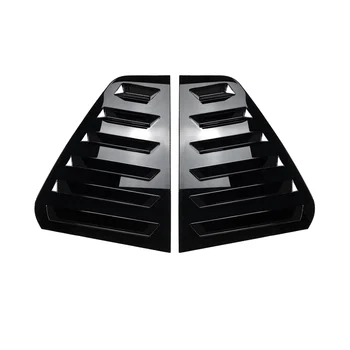 Araba Parlak Siyah Arka Cam Üçgen Panjur Kapağı Çıkartmalar VW Golf 6 için MK6 2008-2012 Araba Styling Kapak