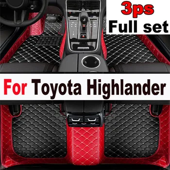 Araba Paspaslar Toyota Highlander İçin Yedi Koltuk 2015 2016 2017 2018 2019 2020 2021 Özel Oto Ayak Pedleri İç Aksesuarları