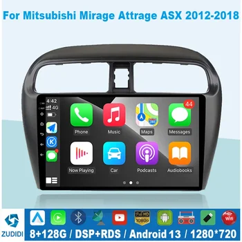 Araba Radyo 2 Din Android Otomatik Mitsubishi Mirage Attrage 2012-2018 Multimedya Oynatıcılar GPS Navigasyon Stereo Carplay
