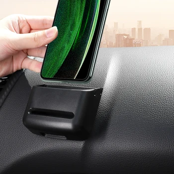 Araba saklama kutusu Cep telefon tutucu Oto İç Malzemeleri Çeşitli Eşyalar Braketi Yumuşak PVC Araba Organizatör Kutusu Aksesuarları
