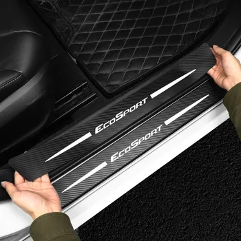 Araba Styling Dekoratif Çıkartmalar Anti-Scratch Eşik Koruma Sticker Ford Ecosport İçin şekillendirici Aksesuarları