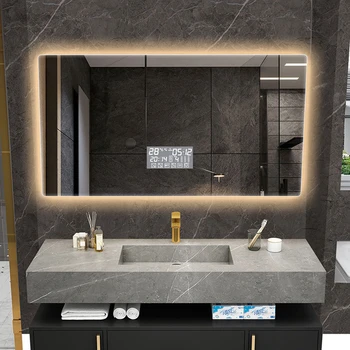 Arkadan aydınlatmalı Selfie Ayna Akıllı Tam Vücut Duş Sissiz banyo aynası Makyaj Bluetooth Miroir Salle De Bain Banyo Armatürleri