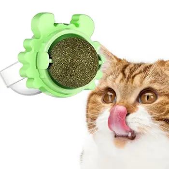 Asılı Catnip Topu Yengeç Şekli Catnip Topları Oyuncak Kediler İçin Diş Temizleme Diş Yavru Oyuncak Dönebilen Kapalı Kedi Oyuncak Kedi Duvar