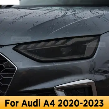 Audi için A4 B8 B9 2020-2023 TPU Araba Dış Farlar Anti-Scratch koruyucu film Wrap Vinil Farlar Tamir Aksesuarları