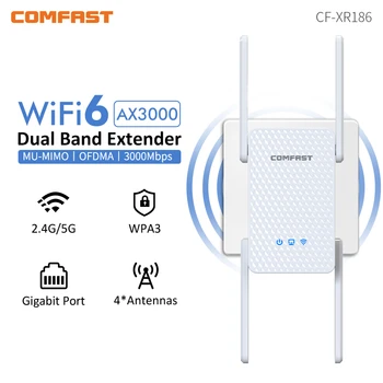 AX3000 Wifi 6 Tekrarlayıcı Repetidor de sinal Wi fi 5G Aralığı Genişletici Sinyal Güçlendirici versterker Gigabit Amplificador wifi Para Casa