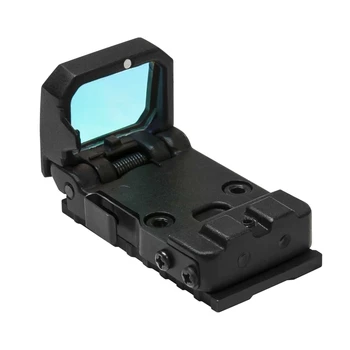 Ayarlanabilir Mini Flip Up Kırmızı Nokta Kapsamı Kolimatör Glock Tabanca Tüfek yansımalı nişangah 20mm Ray Avcılık Airsoft Optik Sight