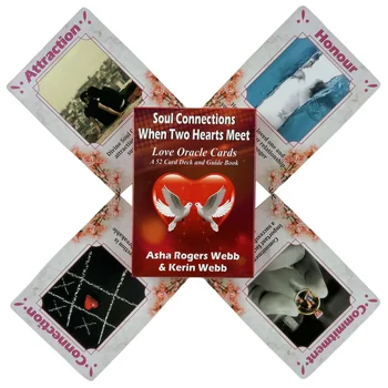 Aşk Oracle Kartları 52 Tarot İngilizce Vizyonları Zaman İki Kalpler Ruhlar Kehanet Baskı Güverte Kurulu Oyun Oynarken