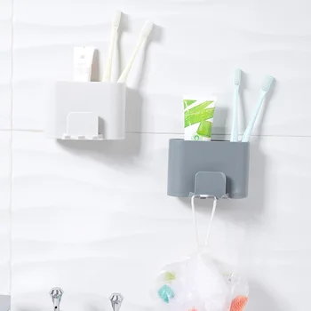 Banyo Tutucu Kılıf Duvara monte Diş Fırçası Diş Macunu Fırçası Elektrikli Diş Fırçası Tutucu Organizatör Standı Şeyler Banyo İçin