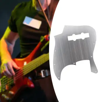Bas Caz Pickguard Alüminyum Alaşımlı Metal Kontrol Plakası Duable Gitar Pickguard Caz Gitar Bas amerikan Accs