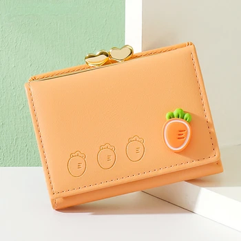 Bayanlar Debriyaj Çanta Para Çantası Sevimli Meyve Desen Cüzdan Kadınlar için kart tutucu Para cüzdan PU Deri Çantalar Bolsa Çanta