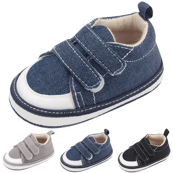 Bebek Tuval Klasik Sneakers Yenidoğan Rahat Yumuşak Spor Bebek Erkek Kız Ilk Yürüyüşe Ayakkabı Bebek Yürüyor kaymaz Bebek Ayakkabıları