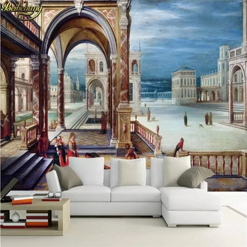 beibehang Duvar Kağıdı Mesih Kilisesi Hıristiyan Çapraz Arka Plan Modern Avrupa sanatsal fresk Oturma Odası için Büyük Resim Ev Dekor