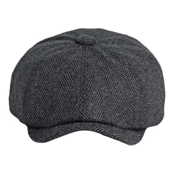 Bere Şapka Moda Sonbahar Hediye Kış Tüvit Şapka Şapkalar Düz Kap Düz Şapka Cabbie Şapka Açık Balıkçılık Seyahat Kamp Sürüş