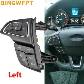 BINGWFPT Cruise Kontrol Anahtarı Çok Fonksiyonlu direksiyon Düğmesi Bluetooth Ses Düğmesi Ford Focus İçin MK3 2015-2017 Kuga 2017