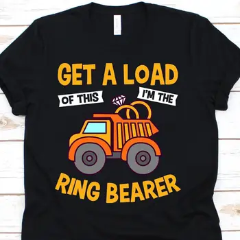 Bir Yük Alın Bu ben Yüzük Taşıyıcı T Shirt Ringbearer Sayfa Çocuk Düğün Görevlisi Sevimli Traktör