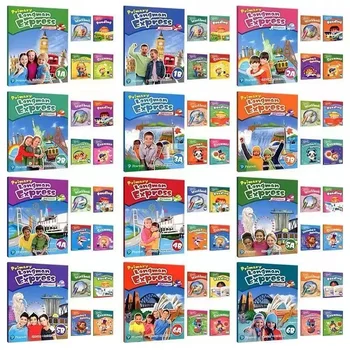 Birincil Longman Express 1A-6B Ders Kitabı +4 Çalışma Kitapları Göndermek Sesli kitaplar çocuklar için ingilizce