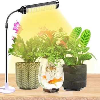 Bitki yetiştirme lambaları fide ışıkları Kapalı Bitkiler İçin Fide Succulents Ampuller Tam Spektrum Gooseneck Küçük Bitkiler Büyüyen