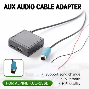 bluetooth Aux Alıcı Kablosu ile USB, mikrofon Eller Serbest Aux Adaptörü Alp CD Ana Bilgisayar KCE - 236B 9870/9872