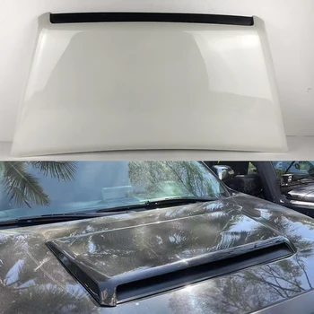 Bonnet Scoop ABS Parlak Siyah beyaz Toyota Tundra 2014-2020 İçin Trim Hood kapak Grille Şerit ışık şeridi Etiket Kapakları