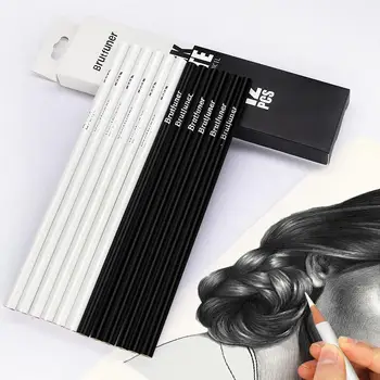 Brutfuner Yağ renkli kalemler Siyah ve Beyaz Tamamlayıcı renk 3.0 mm Profesyonel Kalem Okul Beraberlik Kroki Sanat Malzemeleri