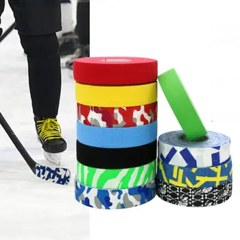 Buz Hokeyi kaymaz bant hokey sopası Atletik Spor Bandı Spor Elastik Bandaj kaymaz Aşınmaya dayanıklı Polyester Hokey kaymaz bant
