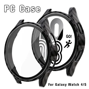 Cam + Kılıf samsung Galaxy izle 4 5 44mm 40mm Aksesuarları PC all-around Anti-sonbahar tampon kapak Galaxy izle Ekran koruyucu