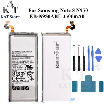Cep Telefonu Li-Polimer Pil Samsung Galaxy Not 8 İçin N950 EB-N950ABE 3300mAh Şarj Edilebilir Akümülatör Değiştirme