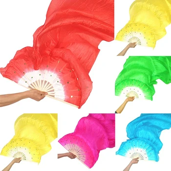 Dans Hayranları Dayanıklı 5 Renk ipek fanlar Sağ Eller Söğüt Perçin Sabit Dans Dansçılar İçin Malzemeleri Özel Fan Dans İçin