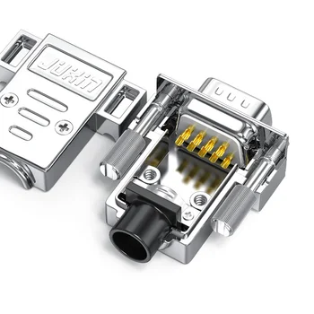 DB9 Erkek ve Dişi RS232 / 485 Fiş 9-pin Seri Port COM Bağlantı Noktası 9 delikli soketli konnektör Mini