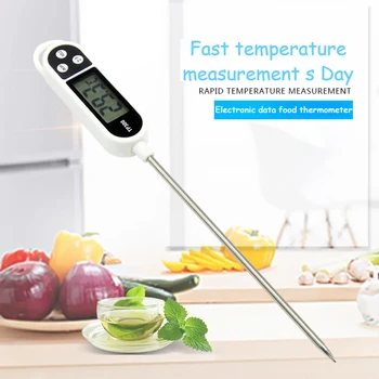 Dijital Gıda Termometre Mutfak Pişirme BARBEKÜ Probe Elektronik Fırın Et Su Süt Sensörü Göstergeleri Araçları Ölçüm Termometreler