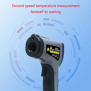 Dijital Kızılötesi Termometre Temassız Lazer Sıcaklığı -50℃~550℃/-58~1022℉ Renkli Ekran Otomatik Kapanma A0KF