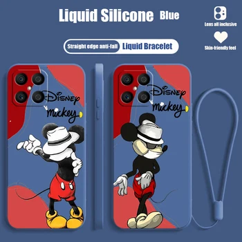Disney Mickeys Minnie Honoe X10 X9A X8A X8 A7A X7 X6S X6 Magic5 Lite Sıvı Halat Silikon Yumuşak Funda telefon kılıfı