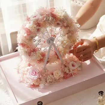 Düğün Dekorasyon Simülasyon Çiçek Dönme Dolap Öğretmen Ebedi Çiçek Festivali Hediye Dıy Kız Arkadaşı Doğum Günü Gelin Nedime