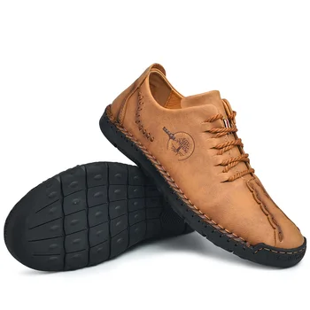 El yapımı Deri Erkek Ayakkabı Rahat Rahat deri ayakkabı erkek mokasen ayakkabıları Sıcak Satış Moccasins Sürüş Ayakkabısı Büyük Boy 38-48
