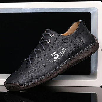 El yapımı Deri günlük erkek ayakkabısı Tasarım Sneakers Adam Rahat deri ayakkabı erkek mokasen ayakkabıları Sıcak Satış Moccasins sürüş ayakkabısı