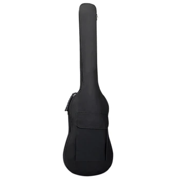 Elektrik Bas Gitar Çantası Gig Bag Sırt Çantası Yastıklı Yumuşak Kılıf 5mm Dolgu Hafif Su Geçirmez