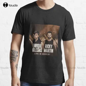 Enrique Iglesias İle Ricky Martin Tur T-Shirt Balıkçılık Gömlek Özel Yetişkin Genç Unisex Dijital Baskı Tee Gömlek Xs-5Xl