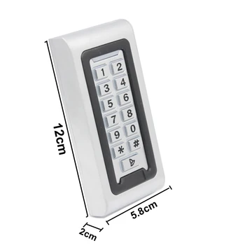 Erişim kontrol Sistemi kart okuyucu Kapı Kilidi 2000 Kullanıcı WG26 giriş ve çıkış güvenlik 125KHz RFID Erişim kontrol kapağı Tuş Takımı