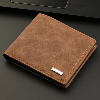 Erkek küçük fermuarlı cüzdan Cüzdan Dolar Çanta Çoklu kart Yumuşak deri cüzdan Kompakt Taşınabilir İnce Cep Telefonu Çantası