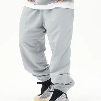 Erkek Sweatpants Düz Gevşek Fit Joggers Spor Kış Streetwear Gevşek Büyük Boy İpli uzun pantolon Erkekler cepli pantolon