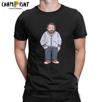 Erkek tişört Tomurcuk Spencer Terence Hill Yenilik Pamuk Tee Gömlek Kısa Kollu T Shirt O Boyun giysi baskısı