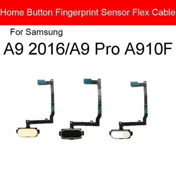 Ev Düğmesi Parmak İzi Sensörü Flex Kablo Samsung Galaxy A9 Pro 2016 A9000 A910 Menü Dönüş Dokunmatik Sensör Flex Şerit Parçaları