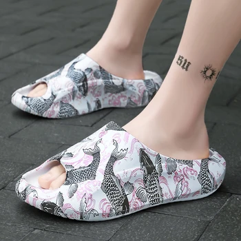 EVA Çift Terlik Kapalı Ev günlük erkek ayakkabısı Çok Yönlü Sandalet Kadın Açık kaymaz plaj ayakkabısı Spor Moda Flip-flop