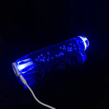 Evrensel Araba Mavi Kolu Topuzu Header Kristal Kabarcık 20 cm/25 cm Temizle