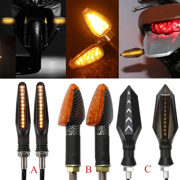 Evrensel motosiklet Yanıp Sönen Dönüş sinyal ışığı 12 LED ışıkları Honda CBR 250 R RR İçin CBR300R / CB300F / FA CBR 400 R RR 500R parçaları